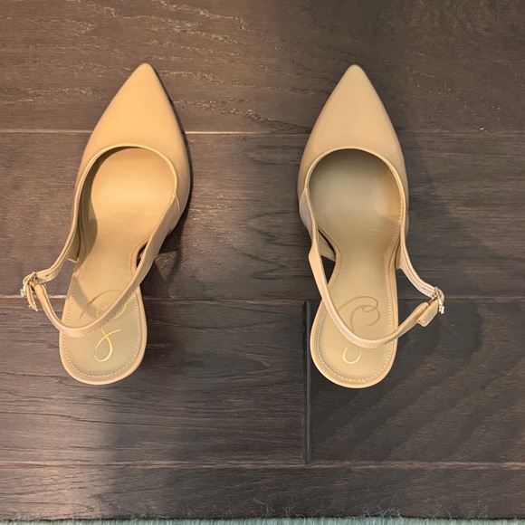 Sam Edelman Tan Slingback Heels - Picture 1 of 2
